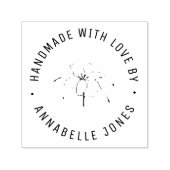 Einfache handgefertigte botanische Selbstfärbung d Permastempel (Design)