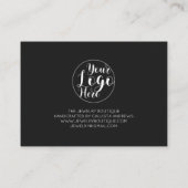 Einfache, handgeschriebene Artikel - Vielen Dank Visitenkarte (Rückseite)