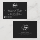 Einfache, handgeschriebene Artikel - Vielen Dank Visitenkarte (Vorne/Hinten)