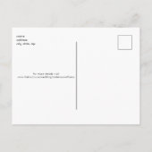 Einfache handgeschriebene B/W-Hochzeit Sichern Sie Postkarte (Rückseite)