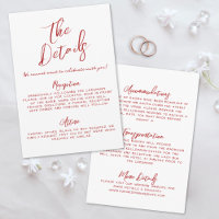 Einfache handgeschriebene Details zu Whimsical Red