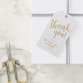 Einfache handgeschriebene Hochzeit Vielen Dank Geschenkanhänger