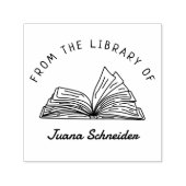 Einfache handgeschriebene Individuelle Name-Biblio Permastempel (Design)