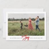 Einfache, handgeschriebene Joytime Season Feiertagskarte (Vorderseite)