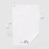 Einfache handgeschriebene Kalligraphie-Signatur Golfhandtuch (Insitu)
