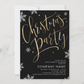 Einfache handgeschriebene Kalligraphie Weihnachts- Einladung (Vorderseite)
