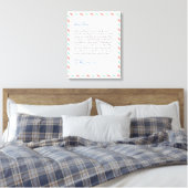Einfache handgeschriebene Liebe für Notebooks Leinwanddruck (Insitu (Schlafzimmer))