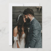 Einfache handgeschriebene Save-The-Date-Hochzeitsf Einladung (Rückseite)
