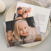 Einfache handgeschriebene Script-Foto Weihnachten