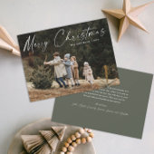 Einfache handgeschriebene Script-Foto Weihnachten