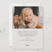 Einfache handgeschriebene Script-Foto Weihnachten (Rückseite)
