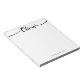 Einfache, handgeschriebene Script-Kalligrafie Notizblock (angewinkelt)