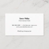 Einfache handgeschriebene Skriptkalligrafie und Sw Visitenkarte (Rückseite)