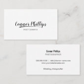 Einfache handgeschriebene Skriptkalligrafie und Sw Visitenkarte (Vorne/Hinten)