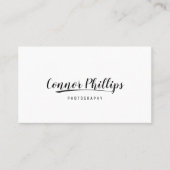 Einfache handgeschriebene Skriptkalligrafie und Sw Visitenkarte (Vorderseite)