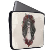 Einfache, handgezeichnet Dia de los Muertos Laptop Laptopschutzhülle (Vorne Rechts)
