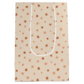 Einfache handgezeichnet Scattered Holiday Stars Mittlere Geschenktüte (Rückseite)