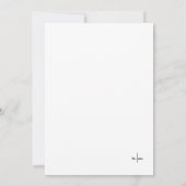 Einfache handgezeichnete Hochzeit rettet das Datum Save The Date (Rückseite)