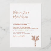 Einfache handgezeichnete Palme Tree Tropische Hoch Folieneinladung (Vorderseite)