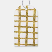 Einfache handgezogene Imitate Glitzer Grid Urlaub Geschenkanhänger (Rückseite)