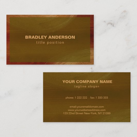 Einfache handlackierte Visitenkarte (Vorne/Hinten)