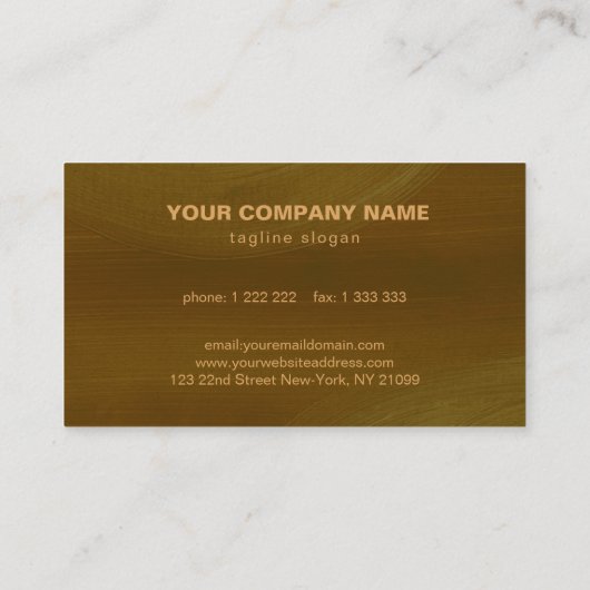 Einfache handlackierte Visitenkarte (Rückseite)