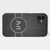 Einfache handliche Monogramm-Imitate Case-Mate iPhone Hülle (Rückseite (Horizontal))