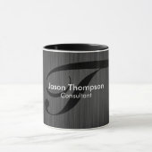 Einfache handliche Monogramm-Imitate Tasse (Zentrum)