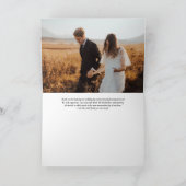 Einfache Handschrift, Foto Dankeskarte (Innenseite)