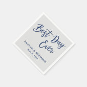 Einfache Handschrift für die Seestreitkräfte am be Serviette (Ecke)