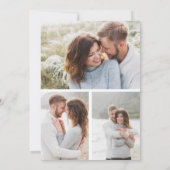 Einfache Handschrift SkriptTypografie 4 Foto Save The Date (Rückseite)