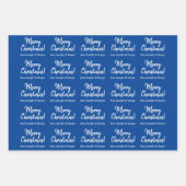 Einfache Handschrift Stil "Frohe Weihnachten!", Na Geschenkpapier Set (Vorderseite 3)