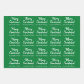 Einfache Handschrift Stil "Frohe Weihnachten!", Na Geschenkpapier Set (Vorderseite)