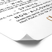 Einfache Handschrift Typografie "The Bar"-Zeichen Poster (Ecke)