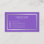 Einfache handschriftliche Kalligrafie Visitenkarte (Rückseite)