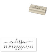 Einfache Handwriting-Rücksendeadresse Gummistempel (Stempel)