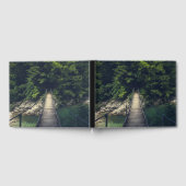 Einfache Hängebrücke über den Fluss Idrijca, Slove Gästebuch (Voll)