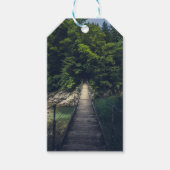 Einfache Hängebrücke über den Fluss Idrijca, Slove Geschenkanhänger (Vorderseite)