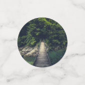 Einfache Hängebrücke über den Fluss Idrijca, Slove Konfetti (Klein Vorderseite)