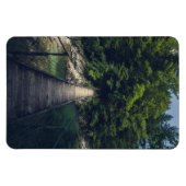 Einfache Hängebrücke über den Fluss Idrijca, Slove Magnet (Horizontal)