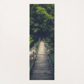 Einfache Hängebrücke über den Fluss Idrijca, Slove Yogamatte (Rückseite)