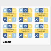 Einfache Hanukkah Icons Sticker (Blatt)
