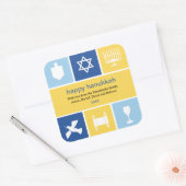 Einfache Hanukkah Icons Sticker (Umschlag)