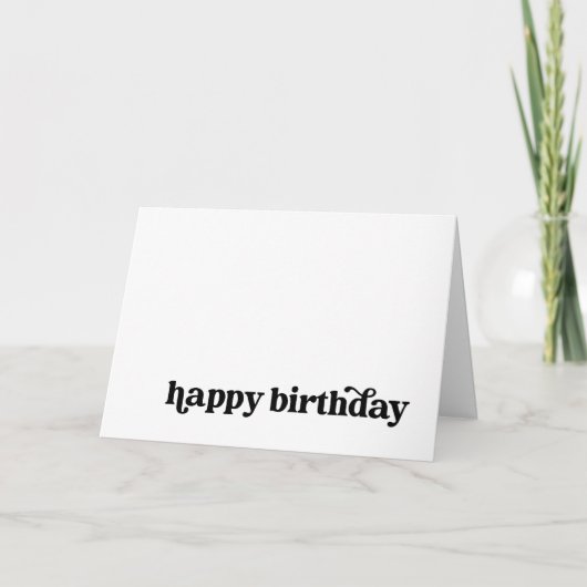 Einfache Happy Birthday Card für jeden Karte (Vorderseite)