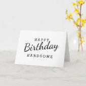 Einfache Happy Birthday Handsome Card Karte (Gelbe Blume)