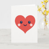 Einfache Happy Heart Karte (Gelbe Blume)