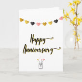 Einfache Happy Jubiläumskarte für Paare jedes Jahr Karte (Gelbe Blume)