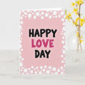 Einfache Happy Love Day Karte (Gelbe Blume)