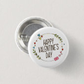 Einfache Happy Valentine's Day Wreath| Button (Vorne & Hinten)