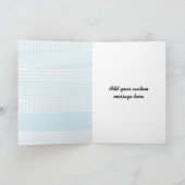 Einfache "Happy Vatertag" Moderne Grußkarte Karte (Innenseite)